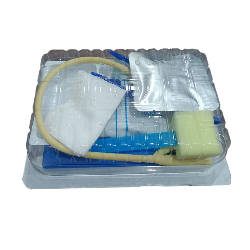 Medical Urethral Catheterization Kit Latex Double-Lumen Foley Catheter Urine Tube Adult Man Women Urine Drainage After Surgery