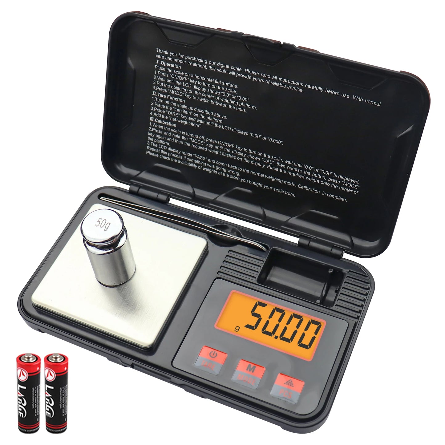 Mini Precision Digital Scales for Gold Sterling Silver Jewelry Gram Scale Balance Weight Tare Function for Food Medicine Coffee