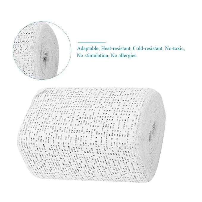 1 Roll 15cm*4.6m Medical Plasters Bandage Quick-Drying Gypsum Splint Gauze First Aid POP Bandage for Fracture Fixation