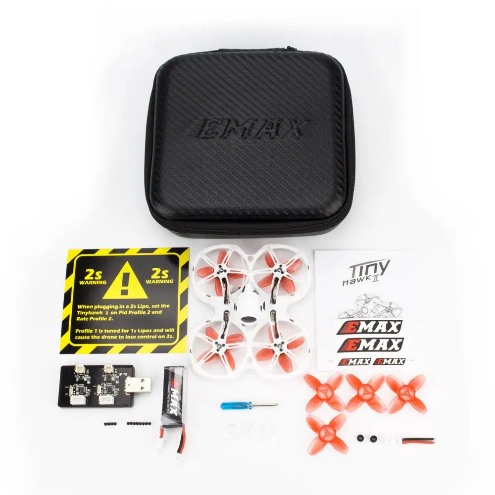 EMAX Official Tinyhawk II Indoor FPV Racing Drone RC Toy Quadcopter 16000KV RunCam Nano2 700TVL 37CH 25-100-200mW VTX 1S-2S BNF