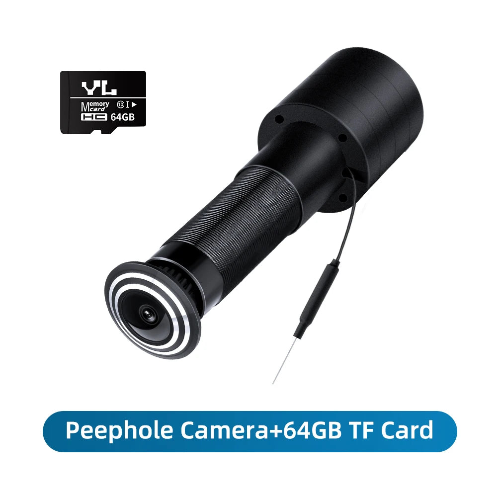 Camluxy Tuya 1080P Mini Wifi Door Eye Camera 150°Wide Angle Video Doorbell Motion Detection Door Viewer Home Security Protection