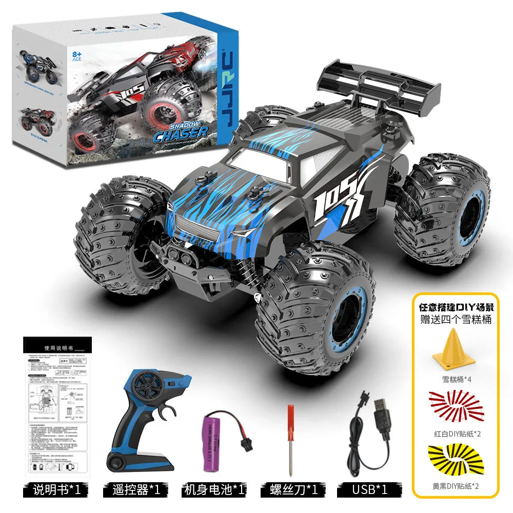 1:18 RC Car Electric High Speed Off-Road Cars Remote Control Cars with LED Light 2.4G 40KM/H Drift Toys for Boys Kids and Adults