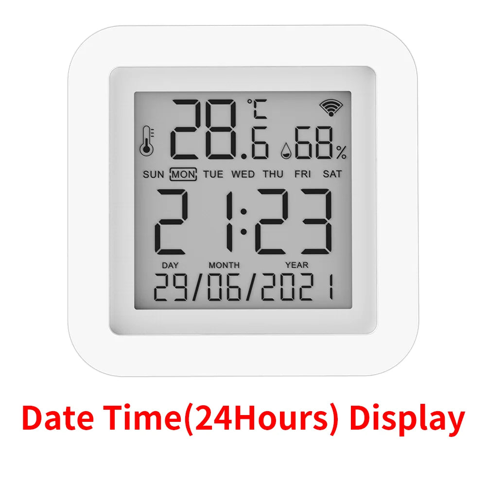 Tuya WIFI Temperature & Humidity Sensor for Smart Home var Smart Life Thermometer Hygrometer Support Google Home Alexa