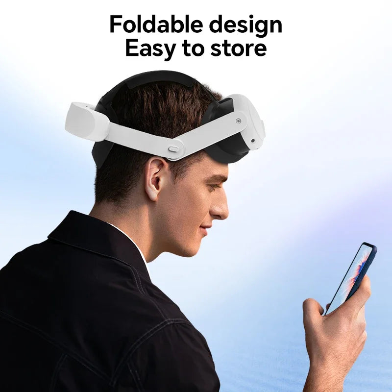 Hibloks 6000mAh Battery Head Strap For Meta Quest 3 Adjustable Built-in Charging Headset Headstrap For Qculus Quest 3 Accessorie