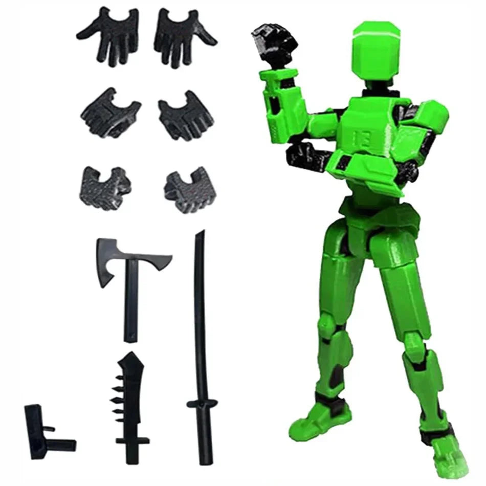 Titan 13 Action Figures T13 Figure 3D Printed Multi-Jointed Movable Lucky 13 Action Figure Nova 13 Action Figure Dummy