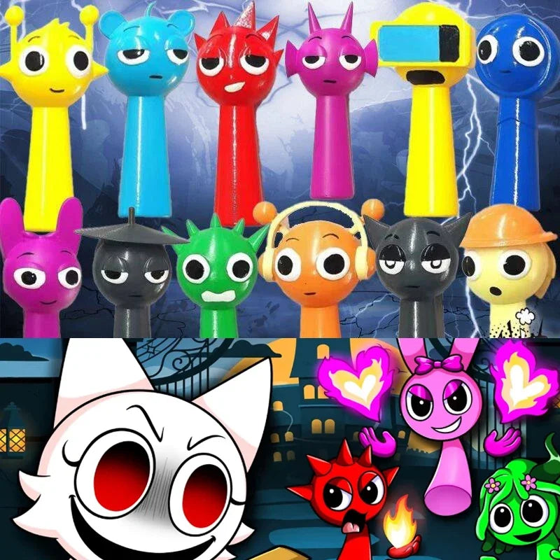 2025 New Sprunki Figurine Model PVC Sprunki Game Action & Toy Figures Set Kids for Christmas Birthday Gifts