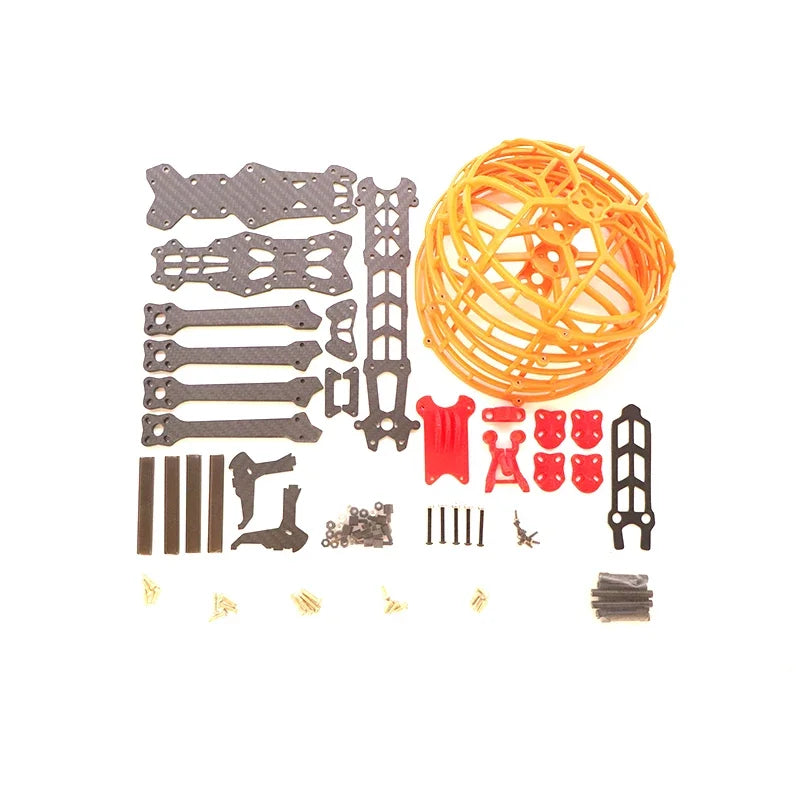 HSKRC CL250 5inch Carbon Fiber Frame Kits with 4PCS Ducts TPU 3D Print Parts for RC FPV Racing Freestyle Drone Support 2205/2207