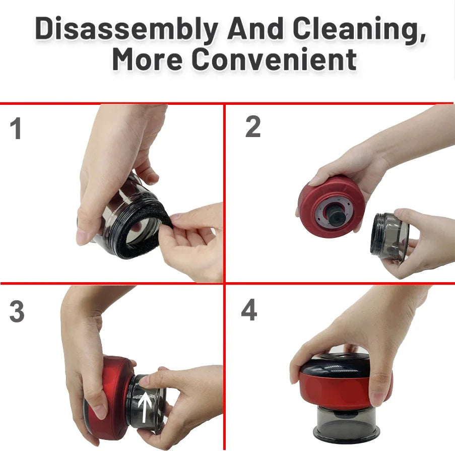 Smart Electric Vacuum Cupping Device Body Scraping Massager Heating Suction Cup Device Back Neck Arm Massger Fatigue Relief