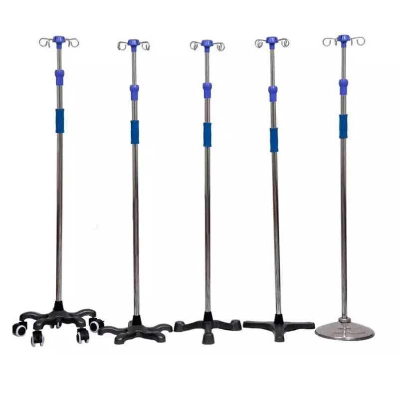 MT Medical China Factory Mobile Iv Drip Stand Height Adjust Pole