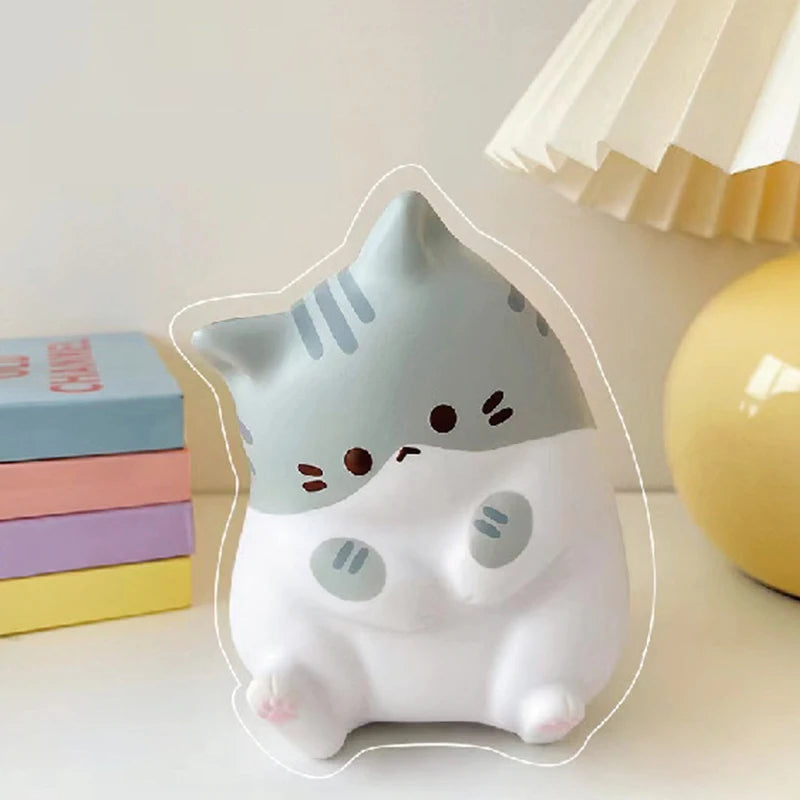 New Cat Stress Relief Squishy Toy PU Slow Rising Squeeze Antistress Ball Cartoon Table Ornaments Squishy Stress Reliever Toys