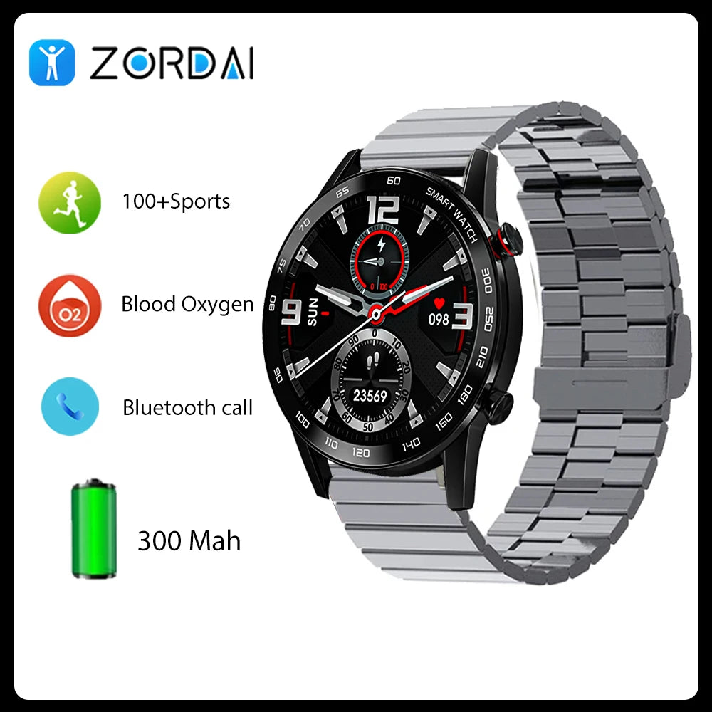 Zordai DT95 Smart Watch Men 1.3"HD Full Touch Heart Rate GPS Sport Fitness Watch Waterproof IP68 For Xiaomi Huawei Watch GT3 Pro