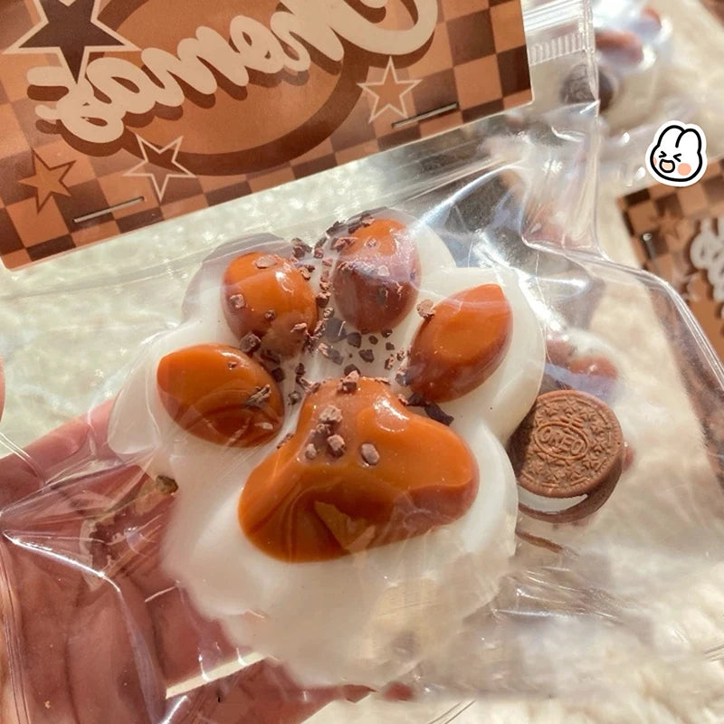 Cute Silicone Mud Feel Cat Claw Toys Slow Rebound Decompression Toy Reduce Stress Decompression Gifts For Kids Sensory Toys