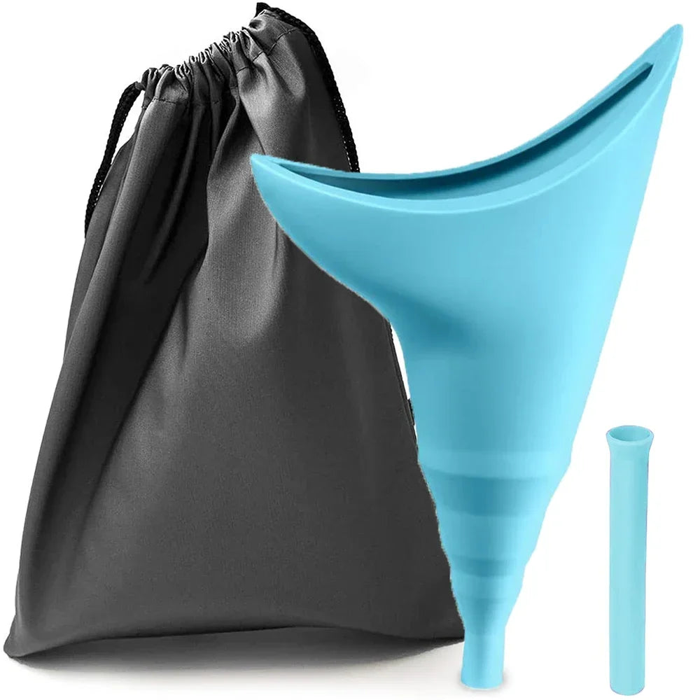 Portable Female Urination Device Reusable Silicone Female Urinal Urine Cup for Women Standing Pee for Outdoor Activities Camping