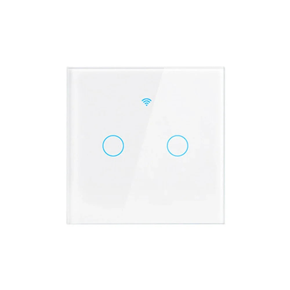 Tuya Wifi EU Smart Switches 1/2/3/4Gang Touch Light Switch Wall Sensor 433mhz RF Switches Smart Life for Alexa Google Home Alice