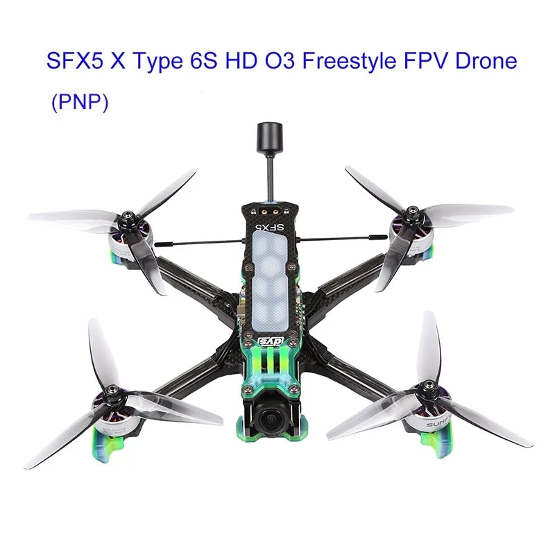 DYS SFX5 X Type 5 Inch Freestyle FPV Drone 6S HD O3 Carbon Fiber FPV Racing Drone