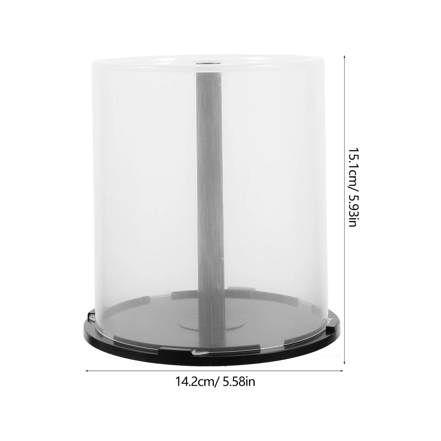 2pcs CD DVD Storage Bucket Plastic Disc Holder Empty Column Container CD Case Album Box Cases Organizer