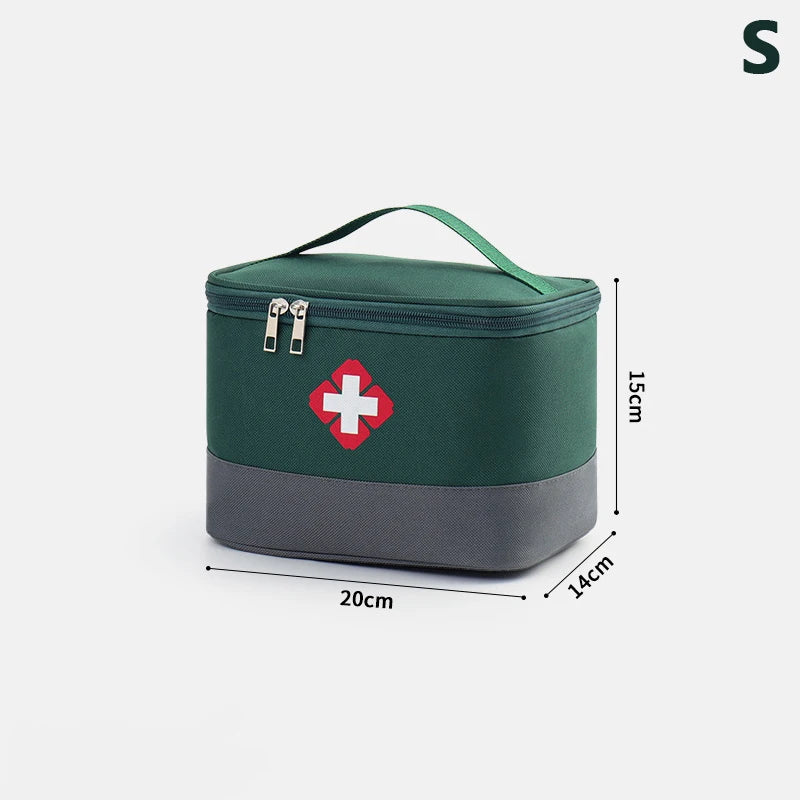 First Aid Kit Medicine Storage Bag Portable Outdoor Rescue Bag Household Large Capacity Medical Kit Storage Organizer