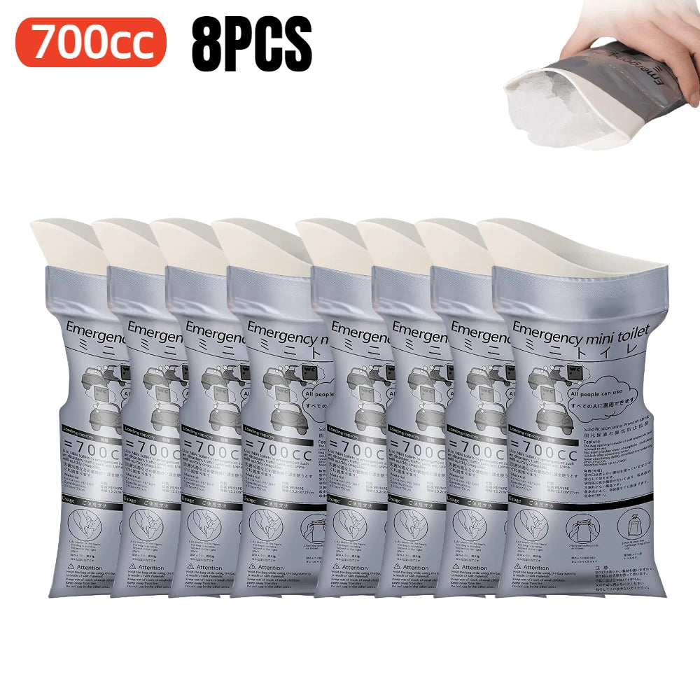 Portable Emergency Urinal Bag Outdoor Camping Pee Bags Disposable Travel Vomit Bag Mini Mobile Toilet for Men Women Children