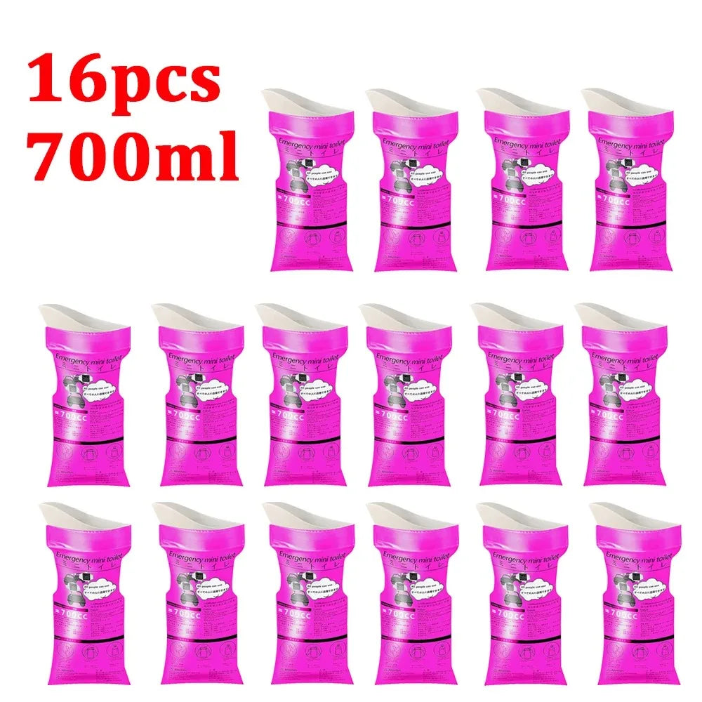 4-20pc 600/750ml Portable Urine Bag for for Men Women Kids Outdoor Camping Travel Car Jam Emergency Toilets Disposable Urine Bag
