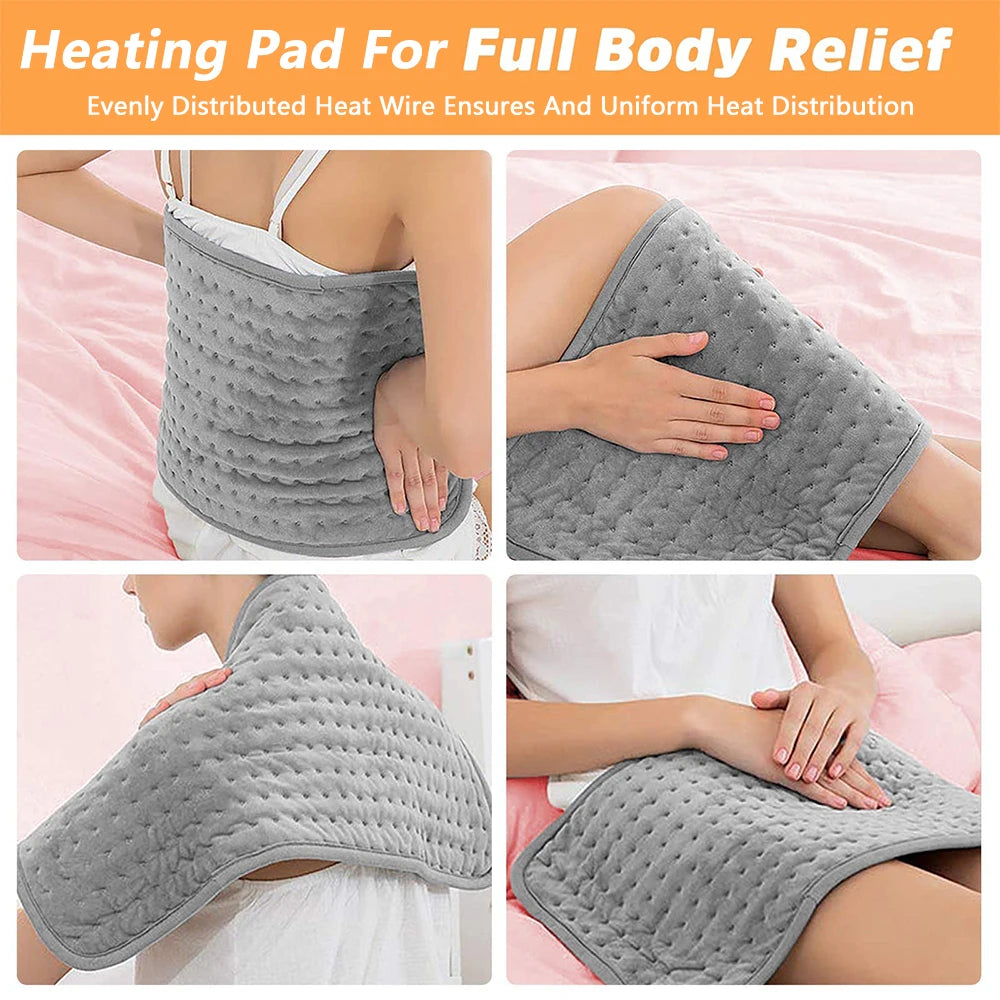 Upgrade Electric Heating Pad Soft Crystal Velvet Electric Heating Blanket Winter Foot Hand Abdomen Warmer Washable EU UK US Plug