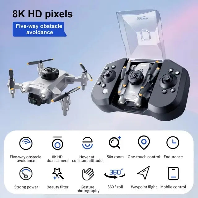 XIAOMI V30 Mini 4DRC Drone with Camera HD 4K 1080P FPV RC Drones Profesional Five-sided Obstacle Avoidance Helicopter Drone Toy