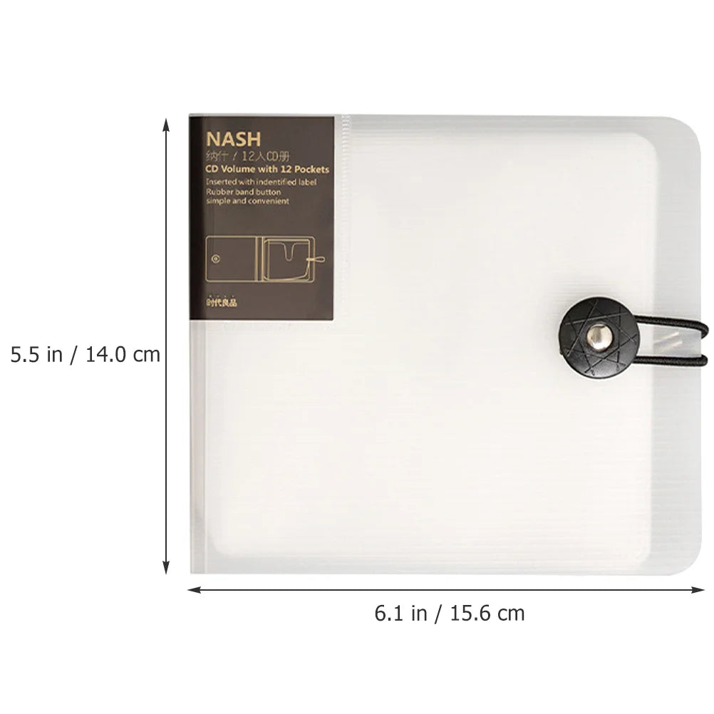 CD Bag Organizer Disc Storage Pouch DVD Binder Media Case Portable Cases Binders