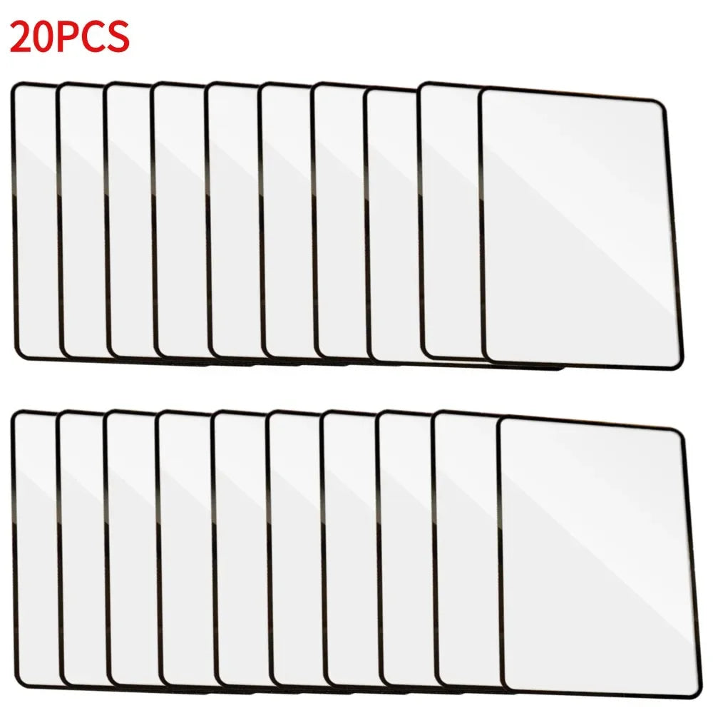 5-20PCS PVC Ultra Thin Magnifying Glass Book Page 3X Magnifier Sheet Reading Magnifying Lens Large Sheet Magnification Loupe