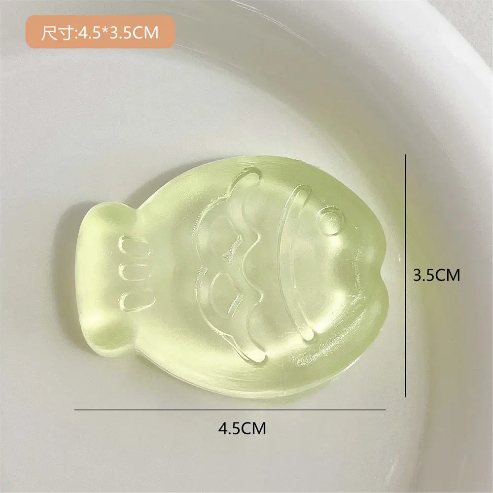 Clear Ice Cubes Squishy Toys Cute Cat Paw Fish Stress Relief Fidget Toy TPR Sticky Antistress Ball Slimy Squeeze Toys