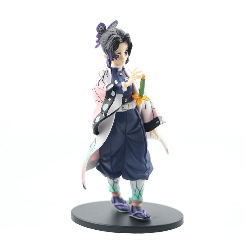 Demon Slayer Action Figure Anime Same Style Doll Toy Kamado Tanjiro Nezuko Zenitsu Collection Model PVC Material Birthday Gifts