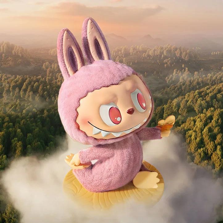 POP MART LABUBU THE MONSTERS Lazy Yoga Series Blind Box Toys Kawaii Anime Action Figure Caixa Caja Surprise Mystery Box Dolls