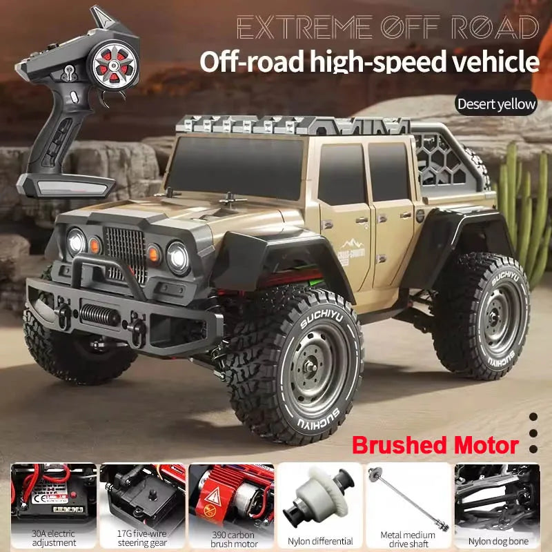 1/16 4x4 Off-Road Rc Car 4WD Brushless Drift Car 70KM/H High-Speed Remote Control Electric Vehicle Toy for Birthday Gift for Kid