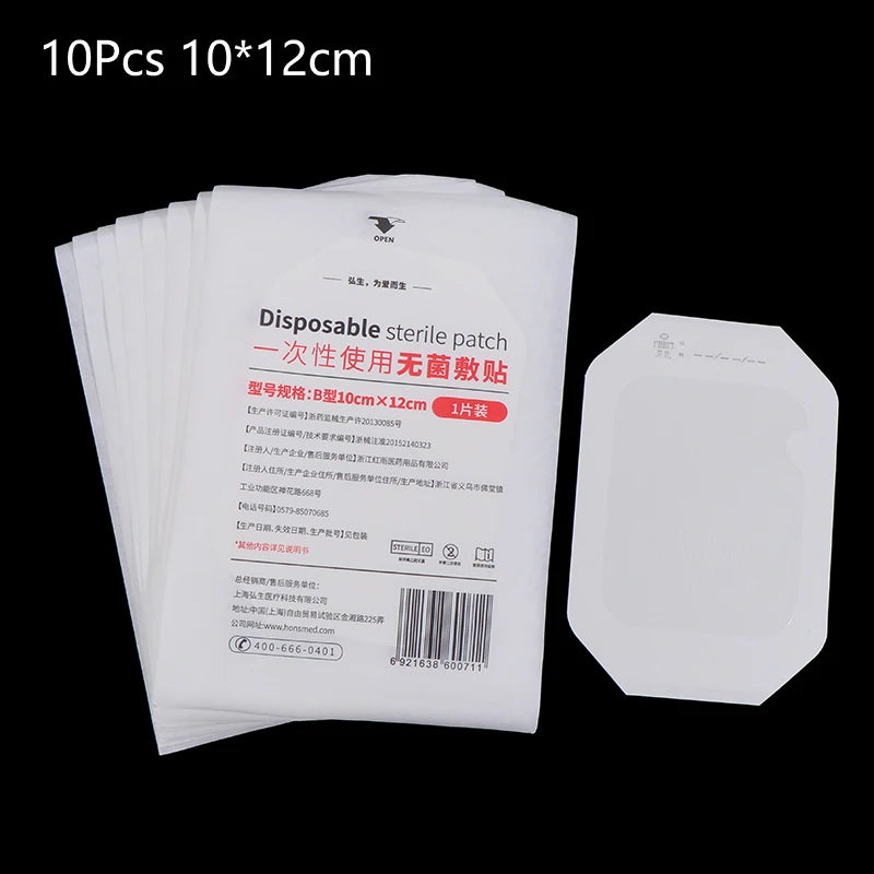 10Pcs Transparent Film Dressing Waterproof Wound Bandage Adhesive Patches Post Infusion Indwelling Needle Fixing Paste