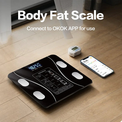 Bluetooth Scale Body Weight Smart Scale Digital Body Fat BMI Bathroom Scale Elis 1 Body Composition Monitor Health Analyzer