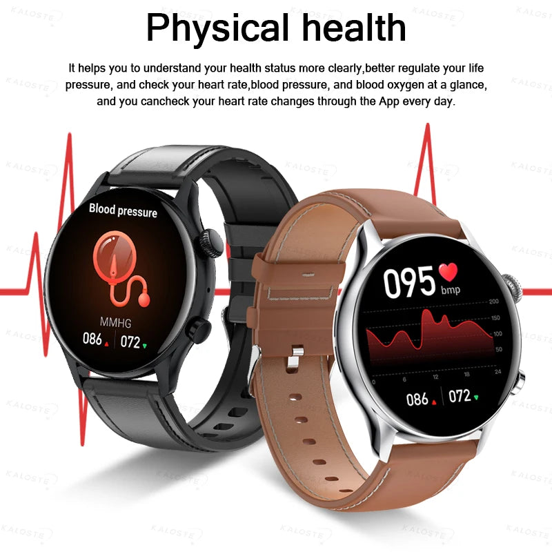 2024 New Smartwatch Women AMOLED HD Screen Always On Display Bluetooth Call IP68 Waterproof GPS Smart Men Watch For Android ios