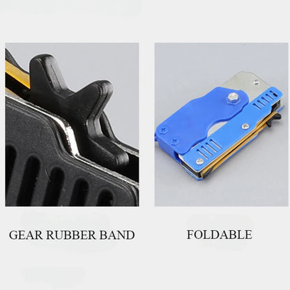 1pcs Keychain Foldable Rubber Band Launching Pistol Suitable for Children's Outdoor Party Gift Boy Competitive Shooting Fun Gift