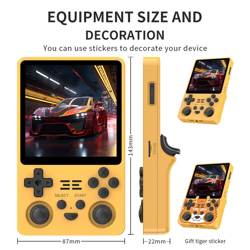 NEW POWKIDDY RGB20SX Handheld Game Console 720*720 4 Inch IPS Screen Built-in WIFI Retro Gaming Opending Linux Children's Gifts