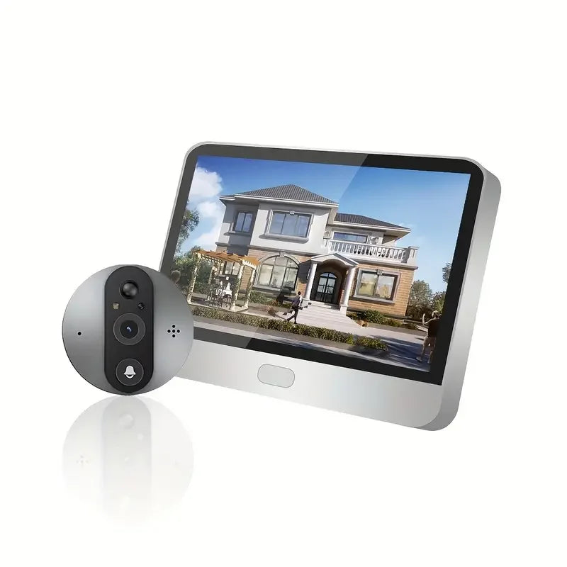 1080P Tuya Smart Digital Door Viewer Video Doorbell Wireless WiFi Two-Way Audio Video Door Eye With Camera