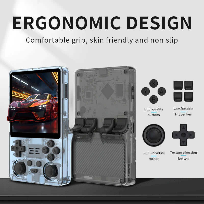 NEW POWKIDDY RGB20SX Handheld Game Console 720*720 4 Inch IPS Screen Built-in WIFI Retro Gaming Opending Linux Children's Gifts