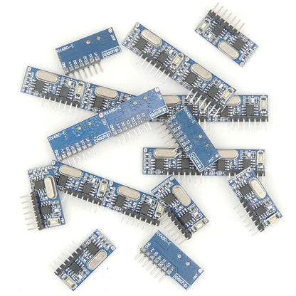 433Mhz Wireless Transmitter and Receiver Module Learning Code EV1527 Decoding Module 4CH output With antenna for Arduino DIY kit