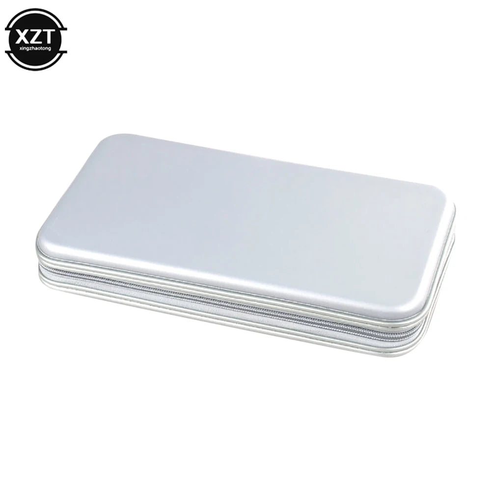 Waterproof 80pcs Capacity Disc CD Bag DVD VCD Wallet Storage Organizer Case CD Sleeve Hard EVA Bag Album Box Holder With Zipper
