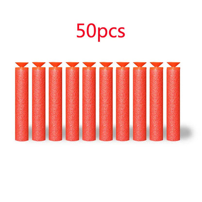 50/100Pcs 7.2cm EVA Soft Bullets for Hollow Hole Head Refill Darts Outdoor Toy Boy Gun Bullet for Series Blasters Children Gifts