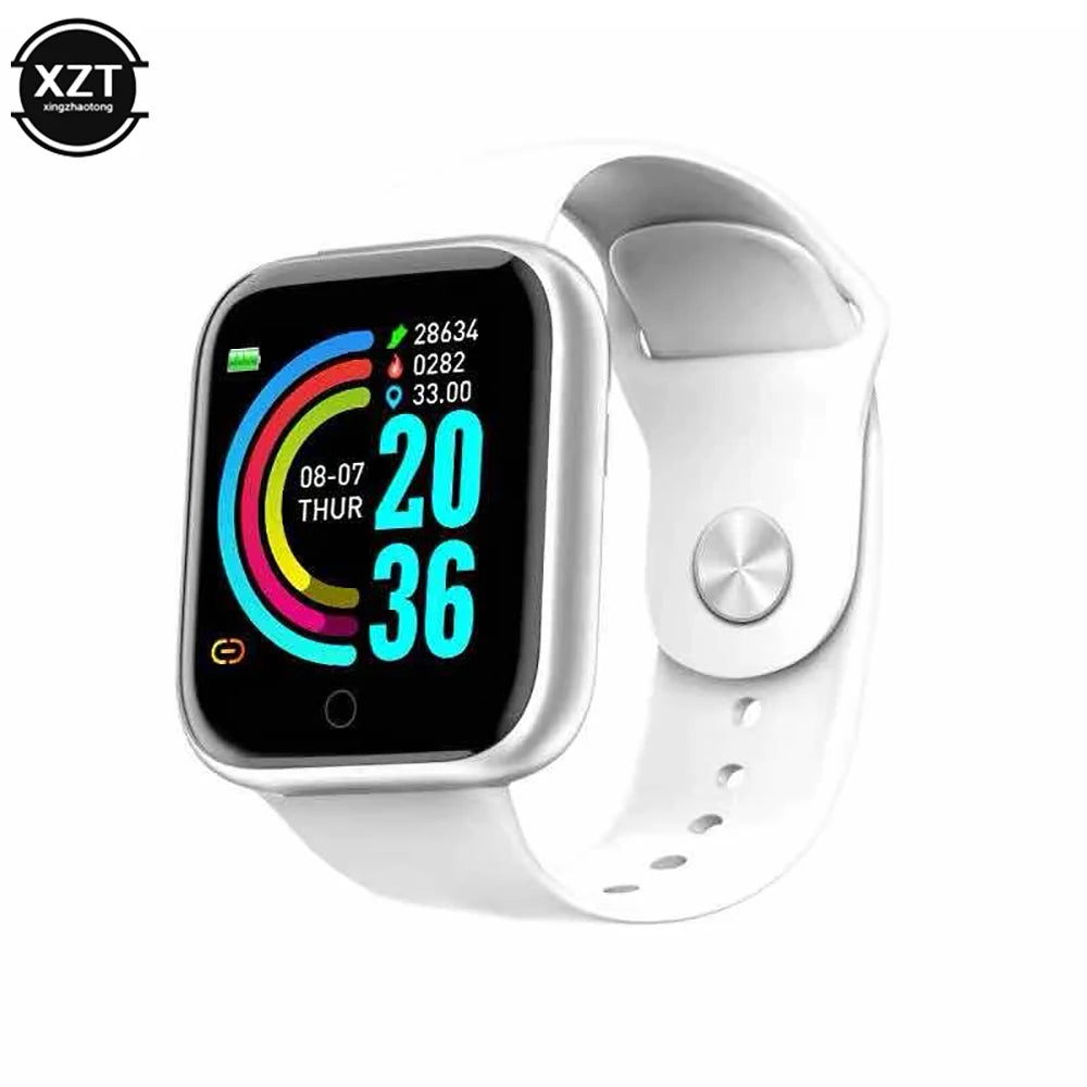 Health Monitor Smart Watch Y68 Men Sports Watches Women Fitness Tracker Bracelet Steps Calorie Bluetooth Wrist Watch D20 Clock