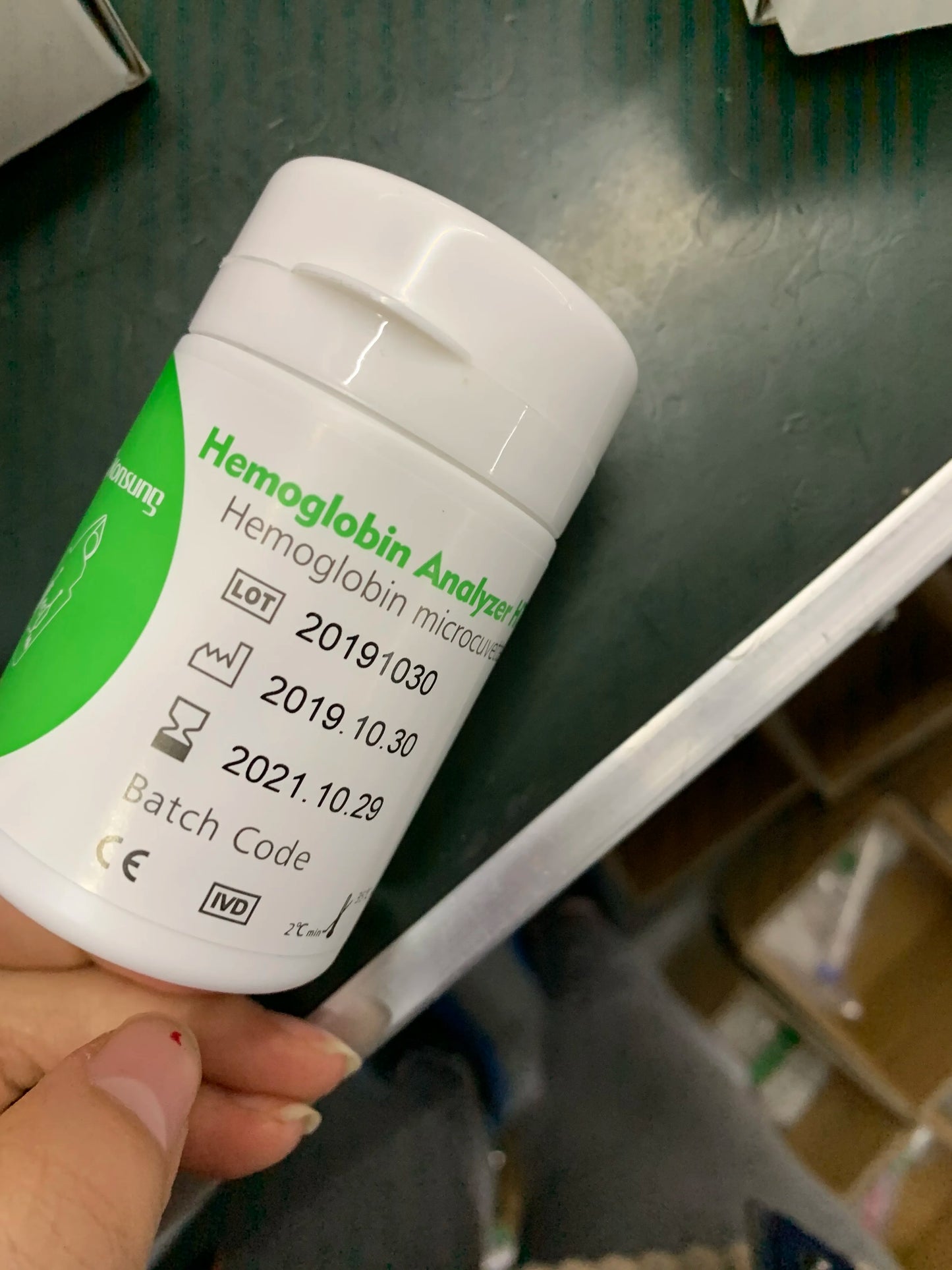 50pc Hemoglobin Test Strips for POCT Hemoglobin Meter For Medical Equipment