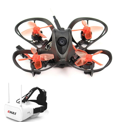 EMAX Nanohawk 65mm 1S Whoop FPV Beginner Indoor Racing Drone FrSky D8 Runcam Nano3 Camera 25mw VTX 5A Blheli_S 5.8G Glasses