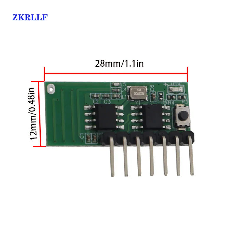 3 pcs 433mhz Wireless RF Receiver Learning Code Decoder Module 433 MHZ 4CH output Diy kit For Remote Control 1527 encoding