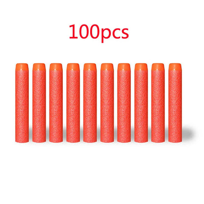 50/100Pcs 7.2cm EVA Soft Bullets for Hollow Hole Head Refill Darts Outdoor Toy Boy Gun Bullet for Series Blasters Children Gifts