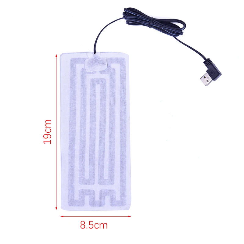 USB 5-12V Heating Heater Pad Massage For Warming Body Foot Winter Portable Warm Plate For Mouse Pad Shoes Golves Health Care
