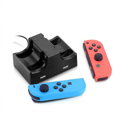 Joy-Con Charger Dock Station LED Charge Stand Holder With Micro USB Cable for Nintendo Switch Console