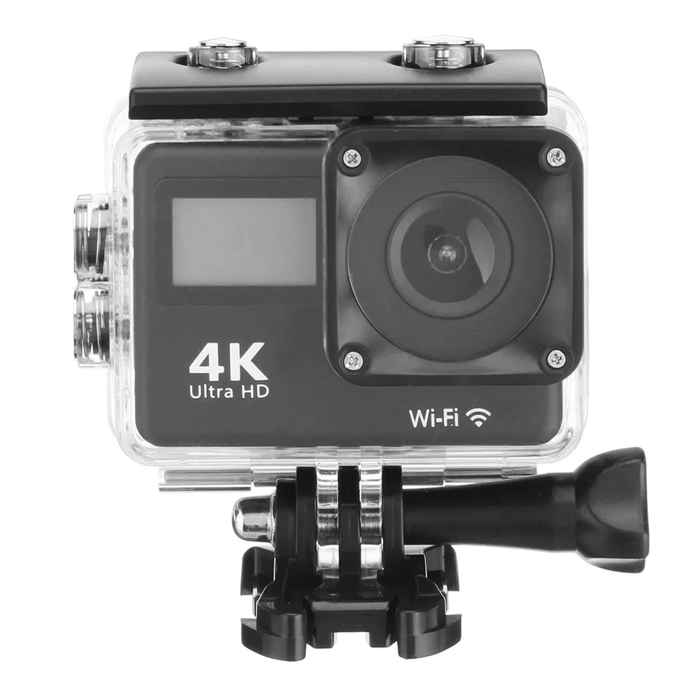 4K Ultra HD Action Camera Double IPS LCD WiFi 20MP 170D Webcam DVR 30M Waterproof  Sport DV Helmet Video Camera Allwinner V3
