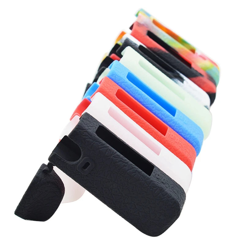 Soft Silicone Case For Smok Nord 4 Nord4 Protective Cover Shield Wrap Sleeve Skin with Lanyard Collapsible Anti Scratch Red Blue